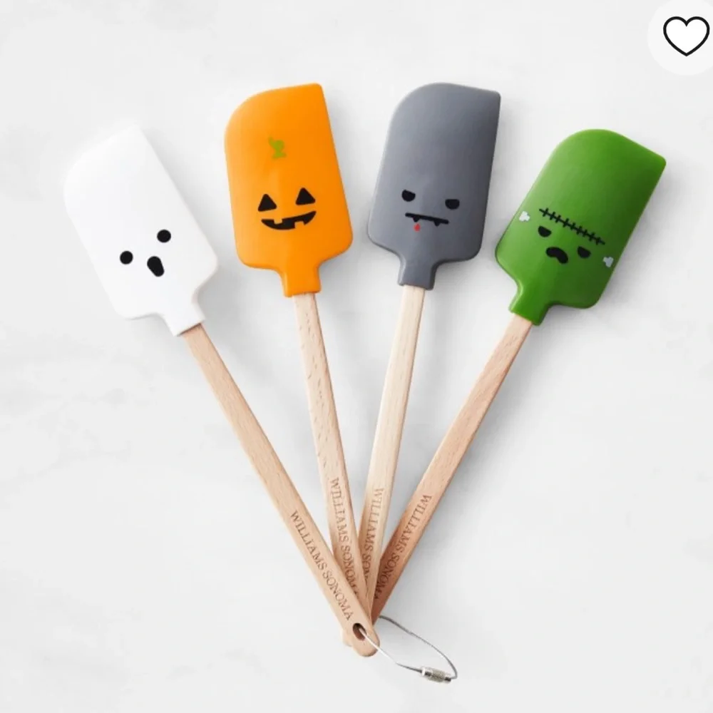 Williams Sonoma Mini Monster FSC® Wood Spatulas, Set of 4